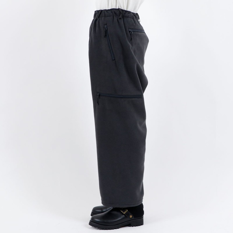 AXESQUIN.MODIFIED Retro Fleece Wide Pants 2.0 Charcoal [アクシーズクイン モディファイド]