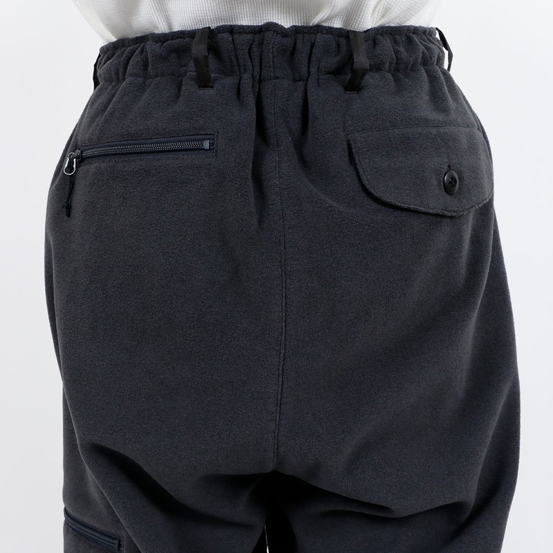 AXESQUIN.MODIFIED Retro Fleece Wide Pants 2.0 Charcoal [アクシーズクイン モディファイド]