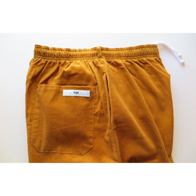 voiry SUNDAY PANTS-CORDUROY MUSTARD [ヴォイリー]