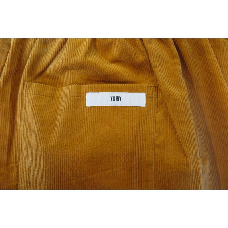 voiry SUNDAY PANTS-CORDUROY MUSTARD [ヴォイリー]