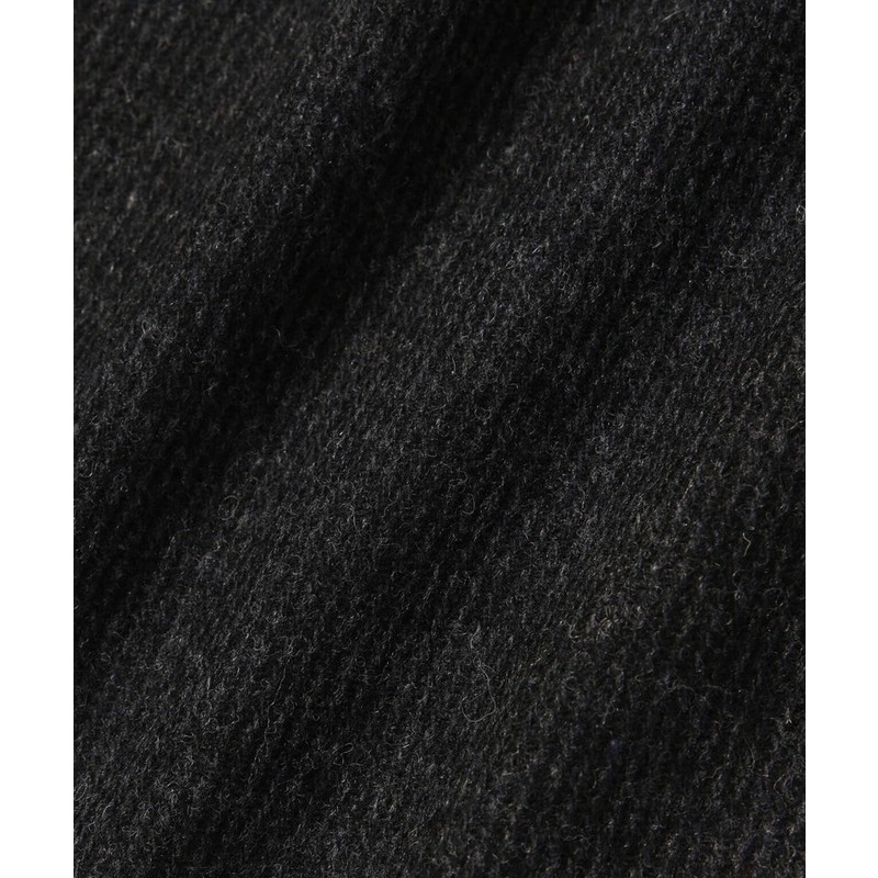 [当日出荷可] and wander REWOOL tweed wide pants d.gray [アンドワンダー]