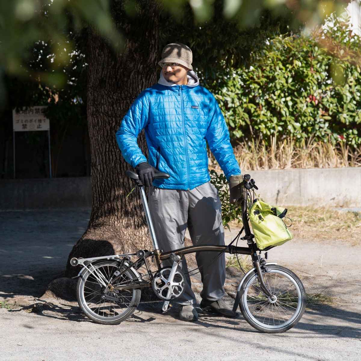 [当日出荷可] FAIRWEATHER brompton bag mini hmpe rip/lime フレームあり [フェアウェザー]