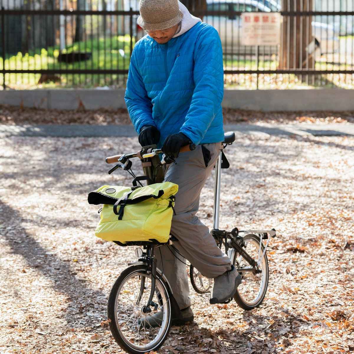[当日出荷可] FAIRWEATHER brompton bag mini hmpe rip/lime フレームあり [フェアウェザー]