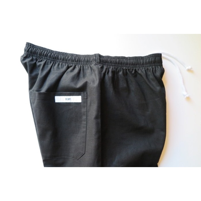 voiry DOCTOR PANTS-C/LINEN BLACK [ヴォイリー]