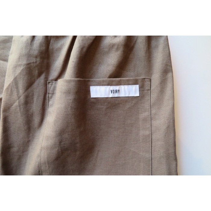voiry DOCTOR PANTS-C/LINEN BROWN [ヴォイリー]