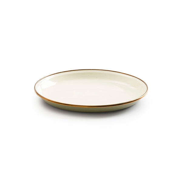 Barebones Living エナメル 2トーン サラダプレート 2枚セット オリーブドラブ [ベアーボーンズリビング]