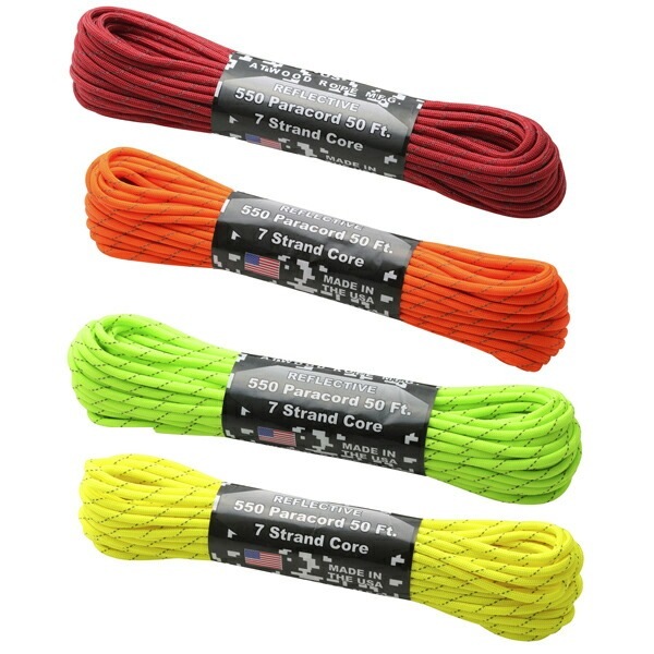 ATWOOD ROPE パラコード リフレクティブ 4mm/15m [アトウッドロープ]