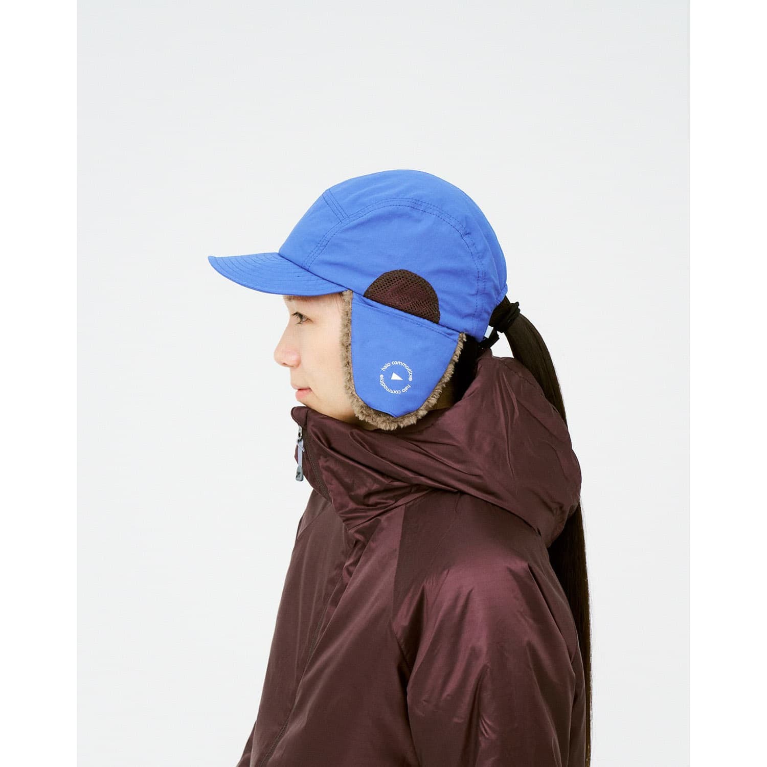 [当日出荷可] halo commodity Hares Fur Cap Dull Blue [ハロコモディティ]