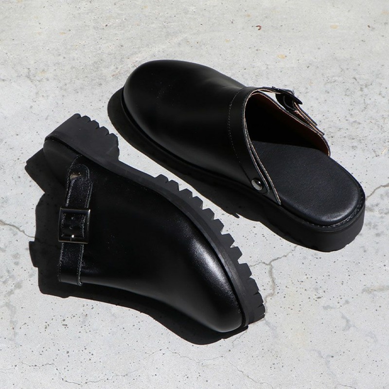 [当日出荷対応 平日12:00まで] molle shoes ENGINEER SANDAL BLACK [モールシューズ]