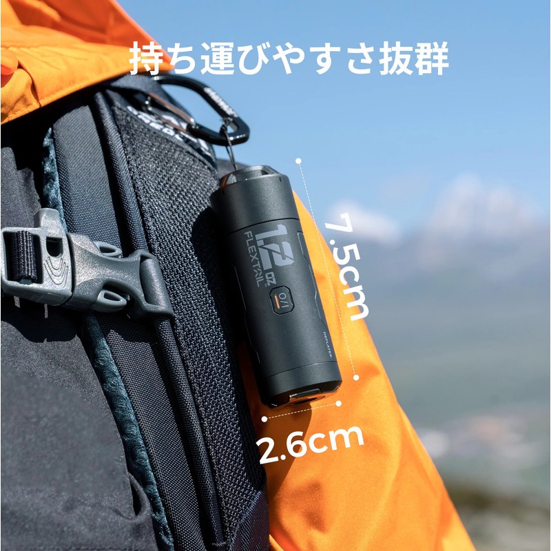 FLEXTAIL ゼロポンプ電池付 ブラック [フレックステイル]