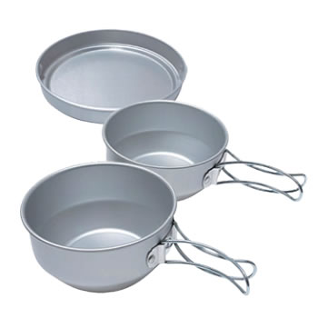 [当日出荷可][20%OFF] EPIgas アルミ3点食器セット [EPIガス]