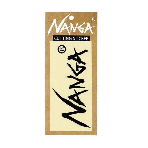 [当日出荷可][40%OFF] NANGA NANGA LOGO CUTTING STICKER BLK XS [ナンガ]