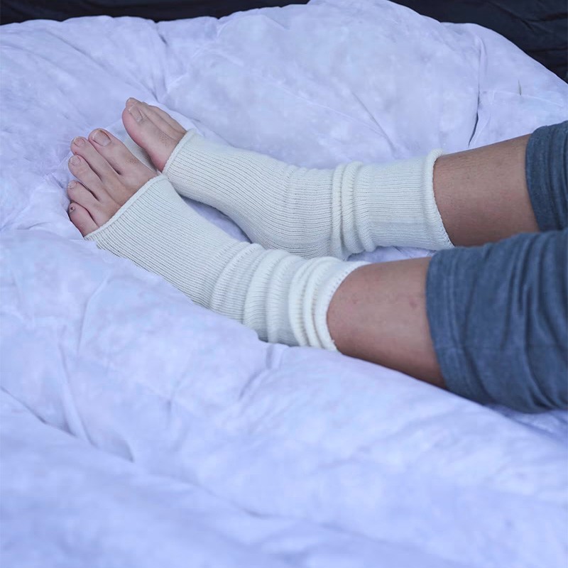 MURACO muraco × MARCOMONDE WOOL SLEEP SOCKS DARK GREY [ムラコ]