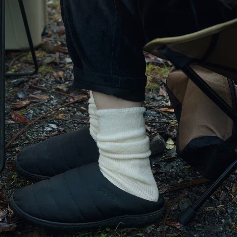 MURACO muraco × MARCOMONDE WOOL SLEEP SOCKS DARK GREY [ムラコ]