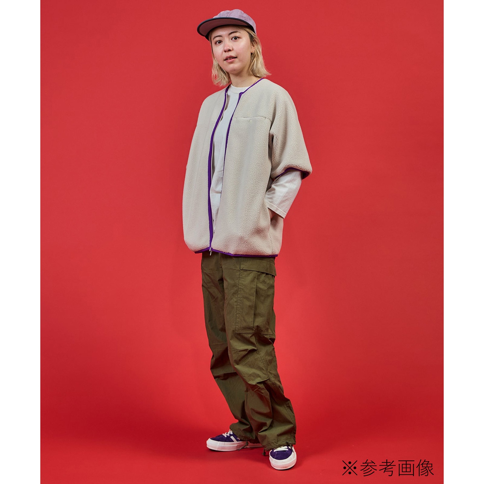 BURLAP OUTFITTER PERTEX ジャケット S ネイビー　美品 当日出荷可] Burlap Outfitter PILE S/S JACKET BLACK Mサイズ