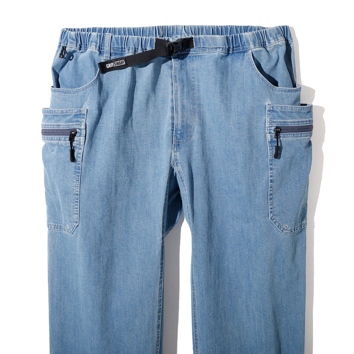 [当日出荷可][20%OFF] Grip Swany GSMP-152 COOLMAX DENIM GEAR PANTS LIGHT INDIGO [グリップスワニー]