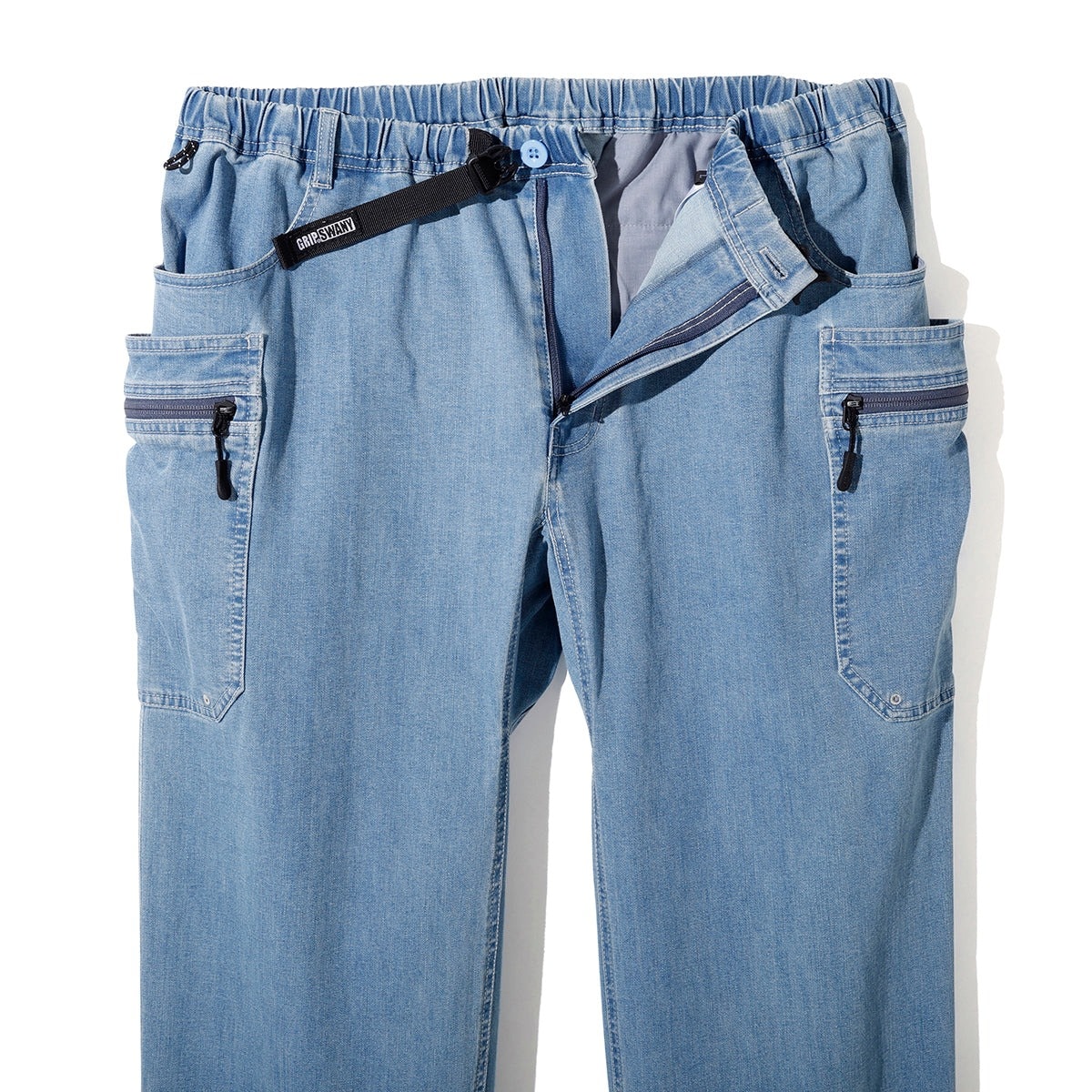 [当日出荷可][20%OFF] Grip Swany GSMP-152 COOLMAX DENIM GEAR PANTS LIGHT INDIGO [グリップスワニー]