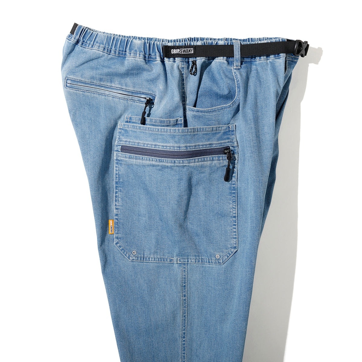 [当日出荷可][20%OFF] Grip Swany GSMP-152 COOLMAX DENIM GEAR PANTS LIGHT INDIGO [グリップスワニー]