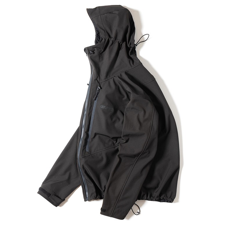 【グリップスワニー GS SOFTSHELL HOODY ブラック】 Grip Swany GS SOFTSHELL HOODY BLACK [グリップスワニー]
