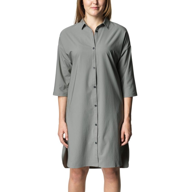 HOUDINI Womens Route Shirt Dress Geyser Grey [フーディニ]