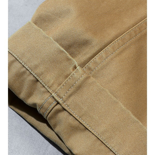 [当日出荷可] BAMBOO SHOOTS Pleated Military Trousers-Chino Olive [バンブーシュート]