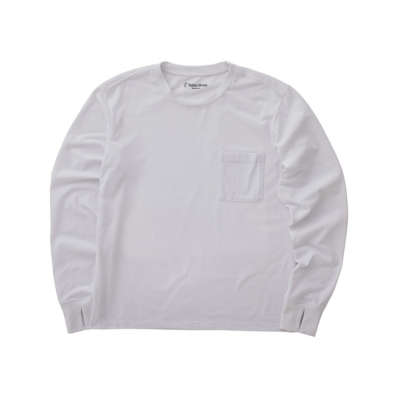 [当日出荷可] Teton Bros. TB Above Treeline L/S Tee White [ティートン ブロス]