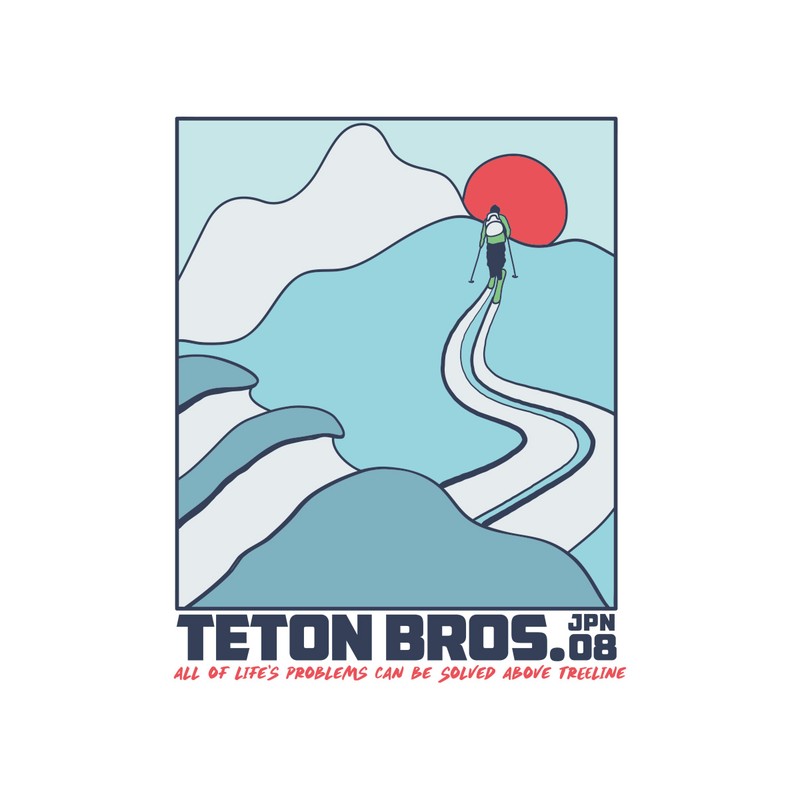 [当日出荷可] Teton Bros. TB Above Treeline L/S Tee White [ティートン ブロス]