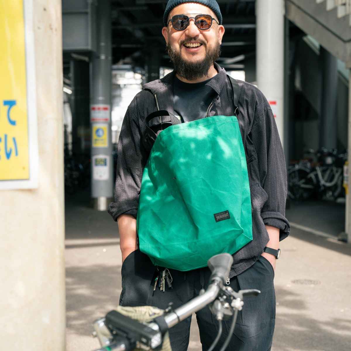 BLUE LUG 137 tote bag wax green [ブルーラグ]