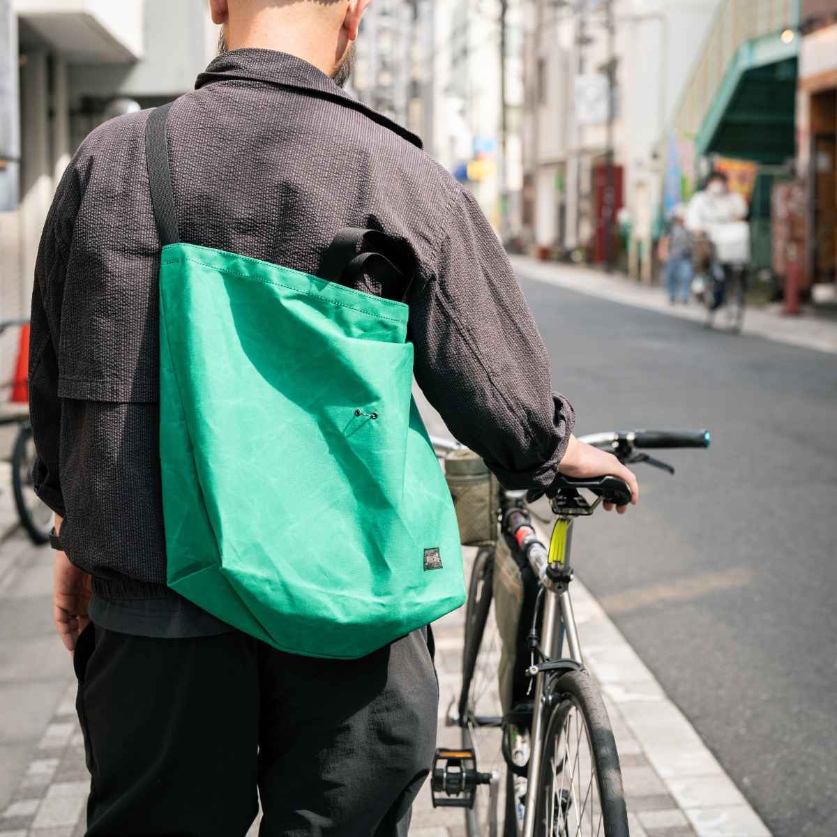 BLUE LUG 137 tote bag wax green [ブルーラグ]