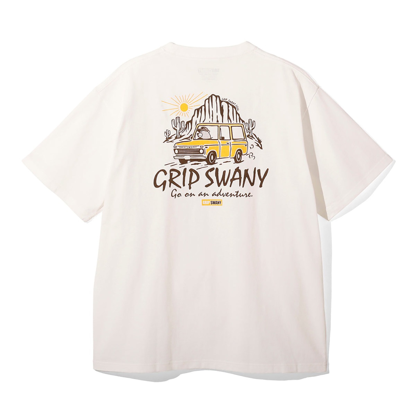 Grip Swany GSMCT-121 TRAVERING BEAR TEE WHITE [グリップスワニー]