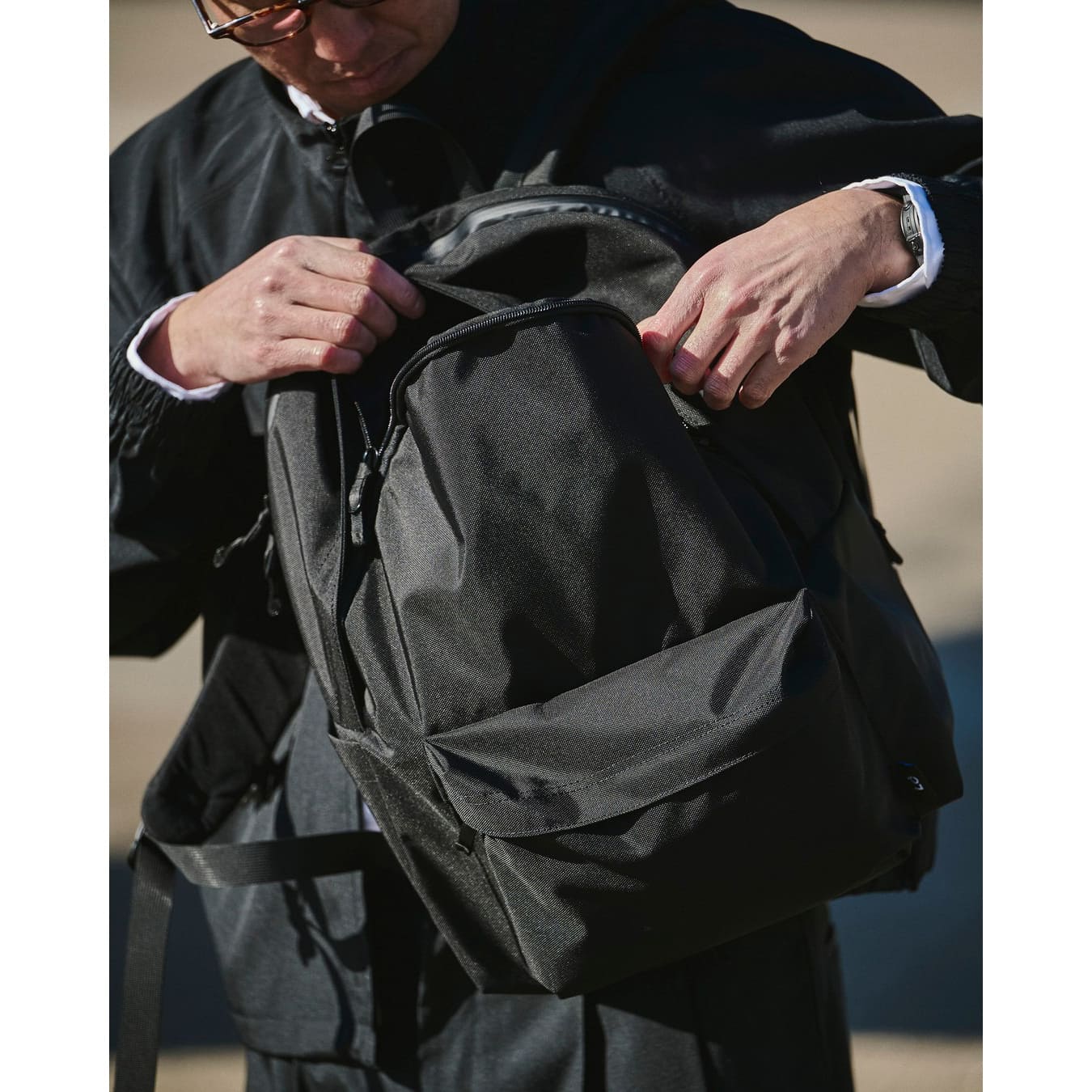 [最短当日出荷][20%OFF] LC by LOWERCASE DAYPACK-L Black [エルシーバイロウワーケース]