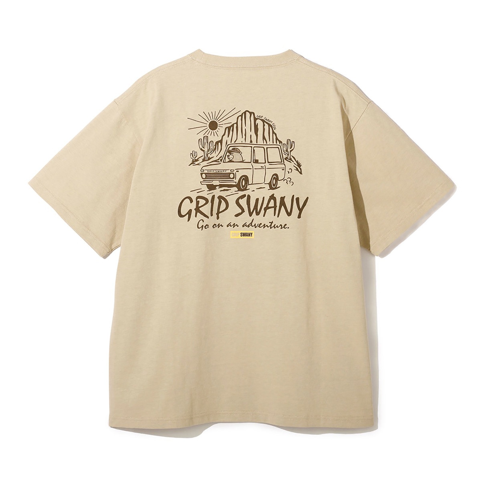 [当日出荷可][20%OFF] Grip Swany GSMCT-121 TRAVERING BEAR TEE SAND BEIGE [グリップスワニー]