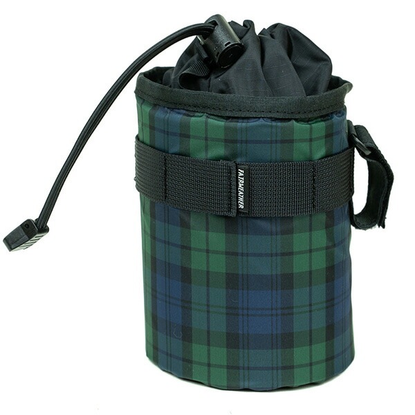 FAIRWEATHER stem bag green check [フェアウェザー]