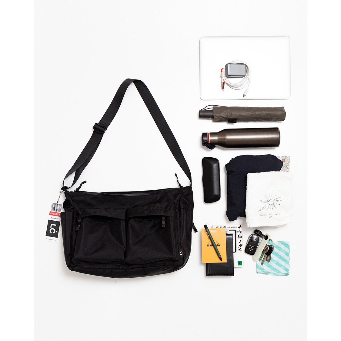 [最短当日出荷][20%OFF] LC by LOWERCASE SHOULDER BAG -L Black [エルシーバイロウワーケース]