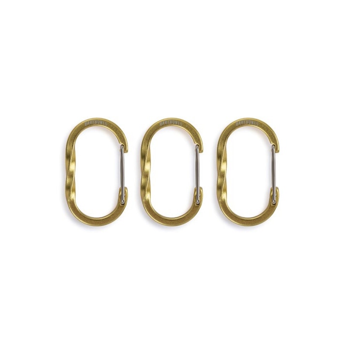 Barebones Living ワイヤーゲートカラビナ 3pc ゴールド Sサイズ