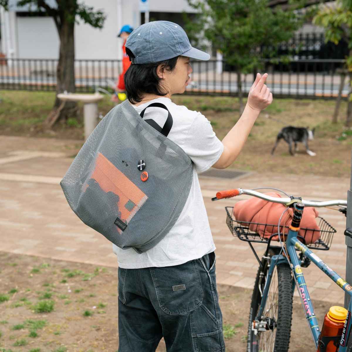 当日出荷可] BLUE LUG 137 tote bag mesh gray [ブルーラグ]