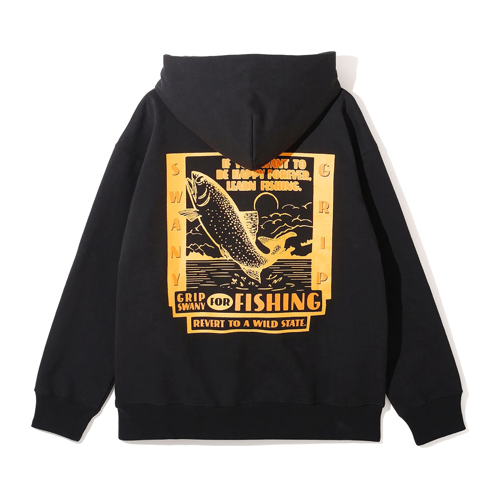 [当日出荷可][40%OFF] Grip Swany GSMCT-185 FOREVER FISHING HOODIE BLACK [グリップスワニー]