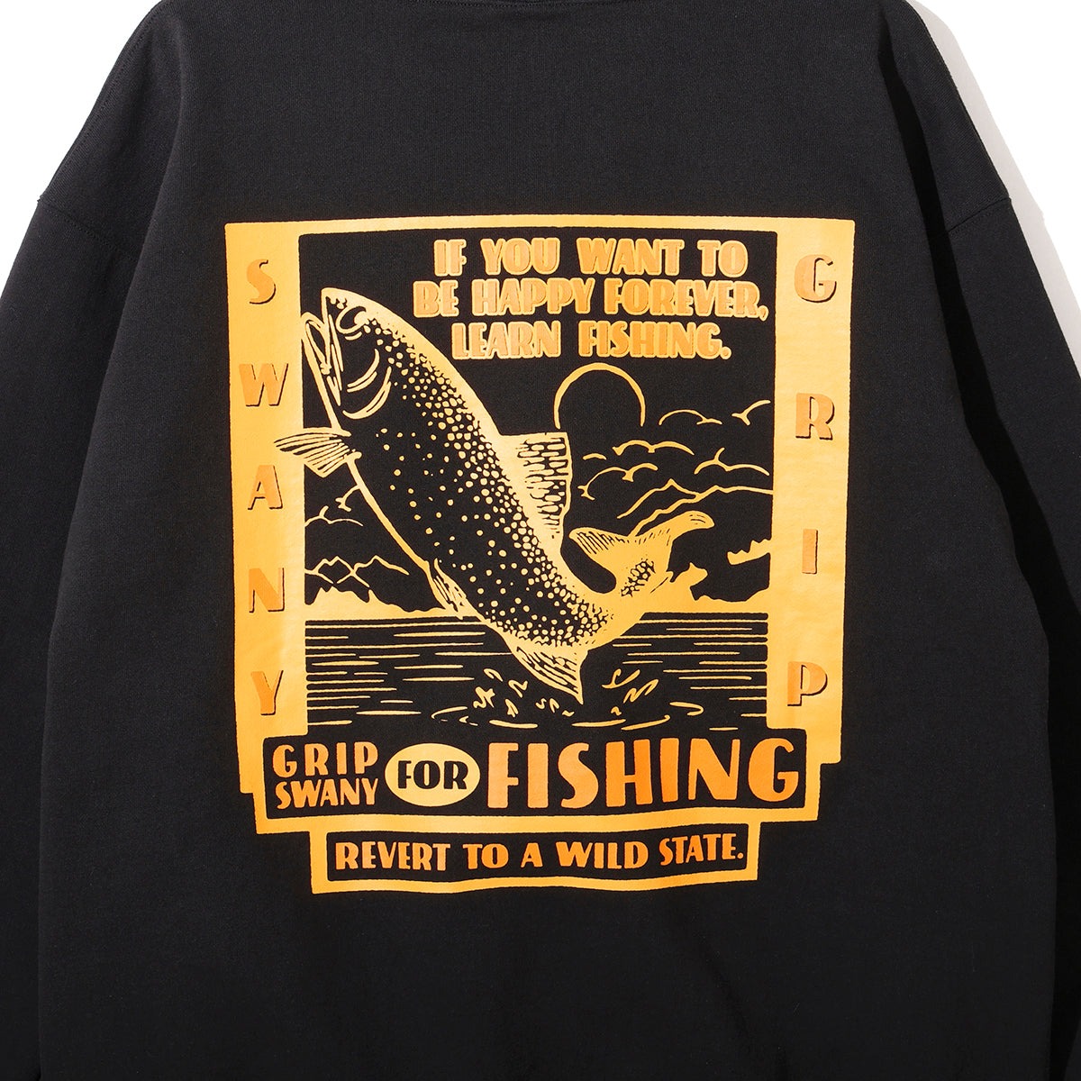 [当日出荷可][40%OFF] Grip Swany GSMCT-185 FOREVER FISHING HOODIE BLACK [グリップスワニー]