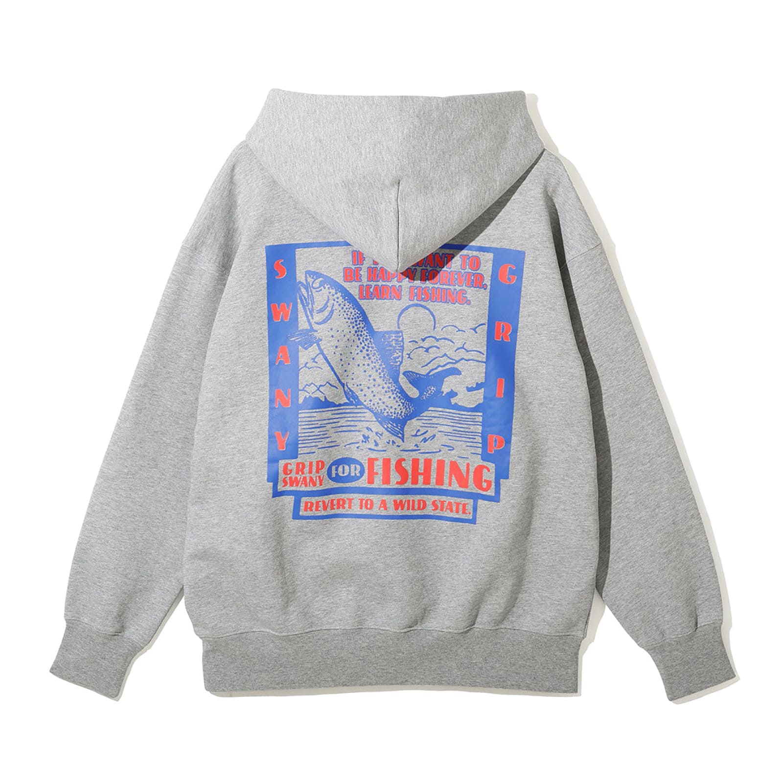 [当日出荷可][20%OFF] Grip Swany GSMCT-185 FOREVER FISHING HOODIE HEATHER GRAY [グリップスワニー]