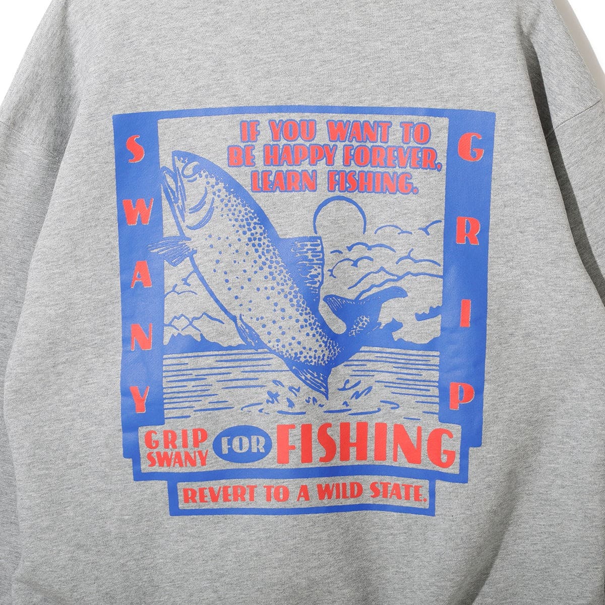 [当日出荷可][20%OFF] Grip Swany GSMCT-185 FOREVER FISHING HOODIE HEATHER GRAY [グリップスワニー]
