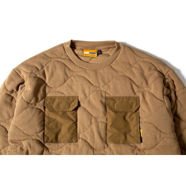 Grip Swany Gear Pocket Quilt Crew 2.0 Coyote [グリップスワニー]