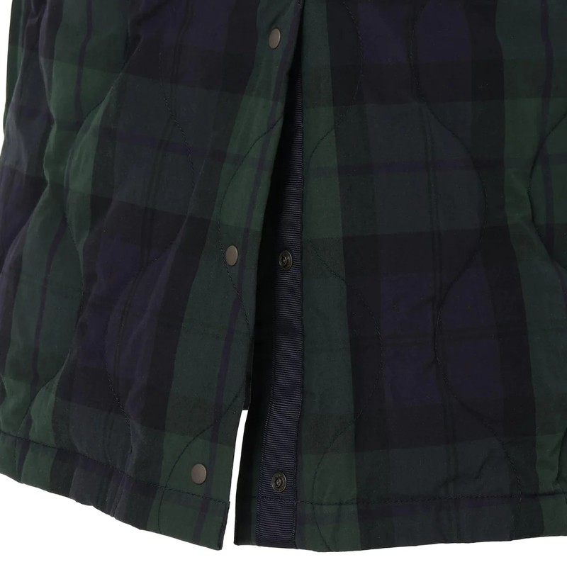 NANGA COTTON PEACH ONION QUILT DOWN SKIRT WOMEN BLK [ナンガ]