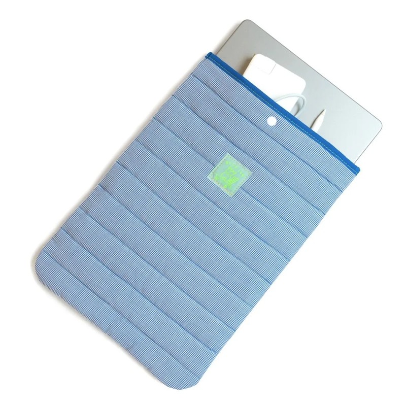 BLUE LUG padding pc sleeve 13-14inch blue check [ブルーラグ]