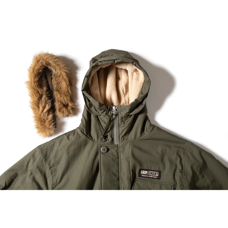 GRIP SWANY グリップスワニー ファーコート GSJ-92 オリーブ GRIP SWANY（グリップスワニー） GSファーコート メンズ GSJ-92