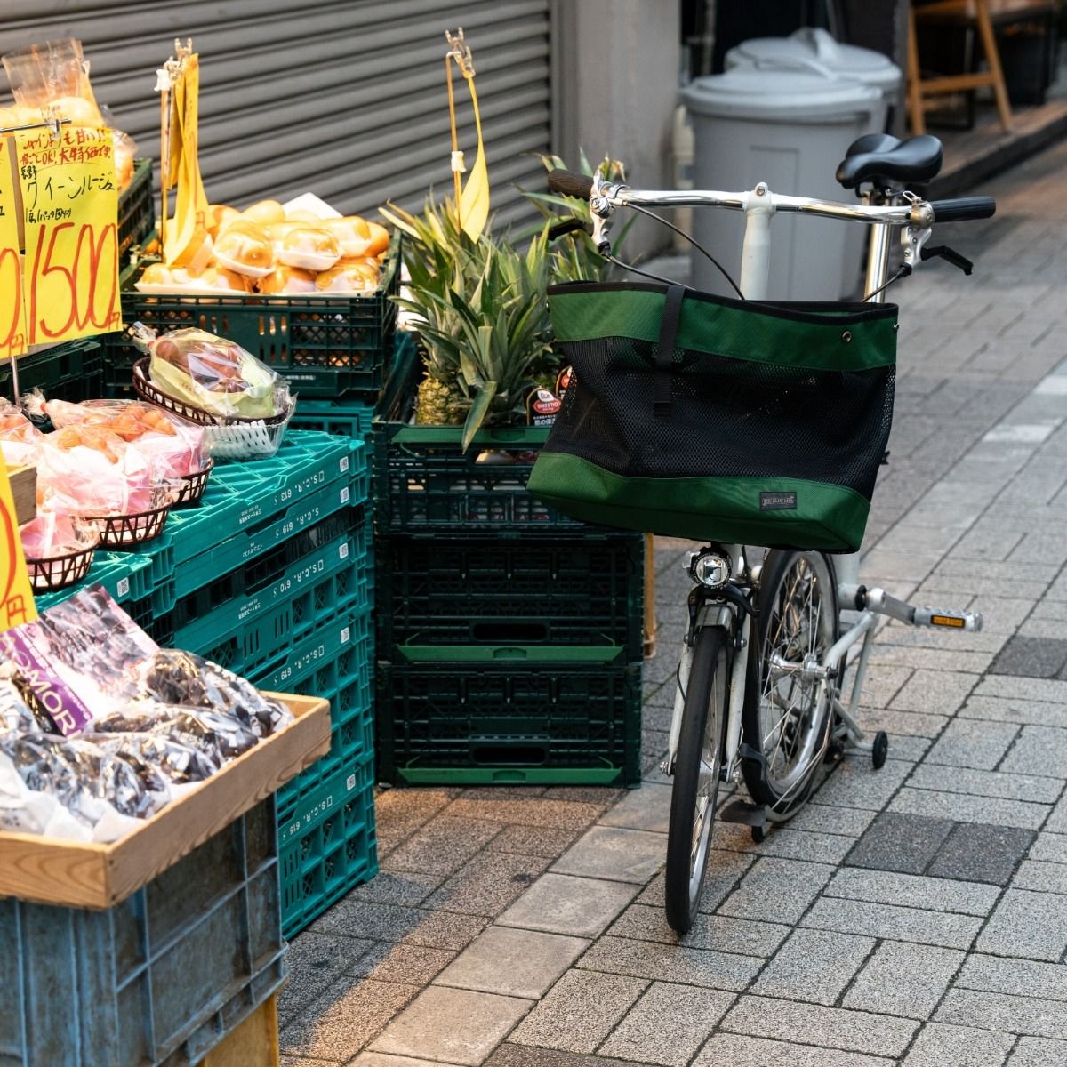 BLUE LUG brompton basket bag フレームあり forest green [ブルーラグ]