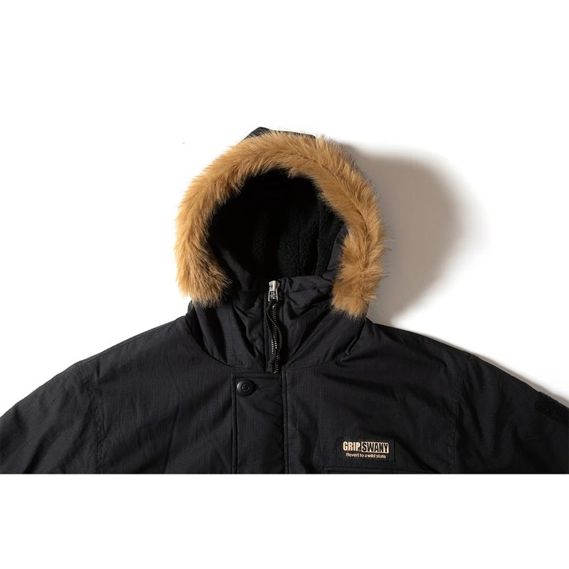 GRIP SWANY ブラック ロングコート Grip Swany GS Fur Coat Black [グリップスワニー]