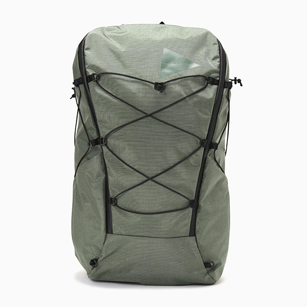 and wander heather backpack green [アンドワンダー]