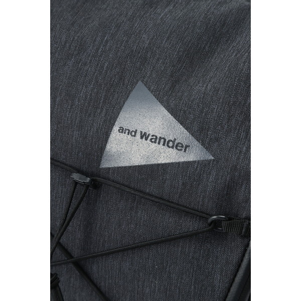 and wander heather backpack green [アンドワンダー]