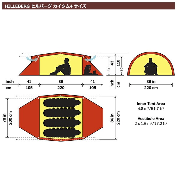ヒルバーグ カイタム4 グリーン Kaitum [HILLEBERG]