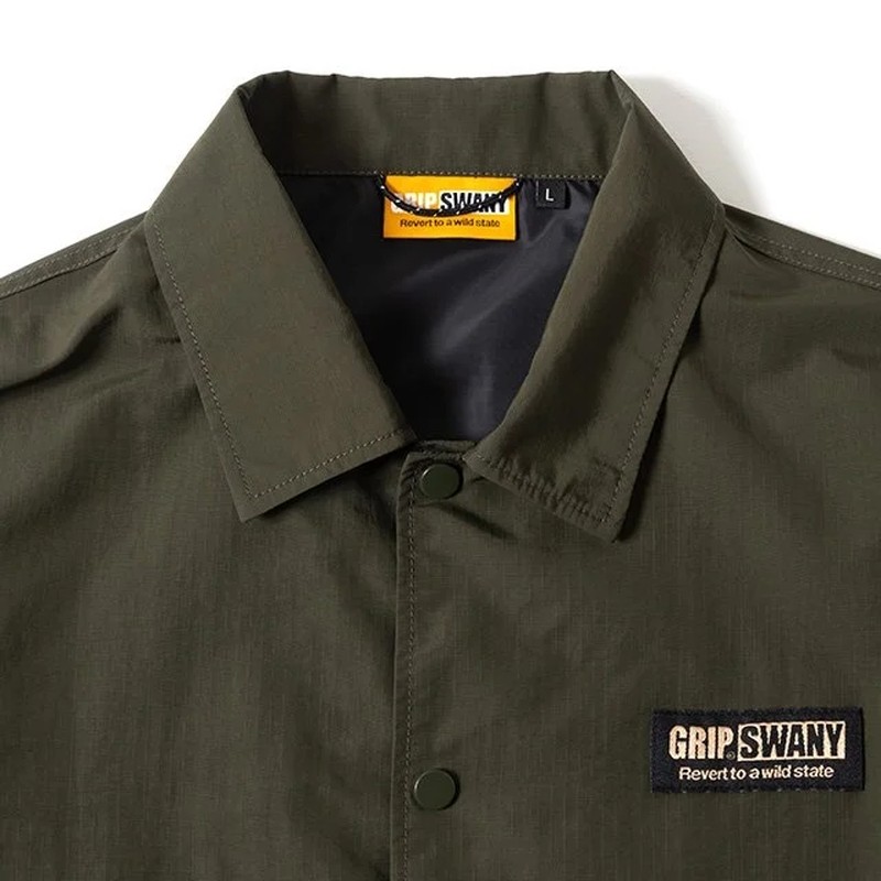 GRIP SWANY ナイロンジャケット オリーブ色　コーチジャケット 楽天市場】GRIP SWANY グリップスワニー コーチ ジャケット GS